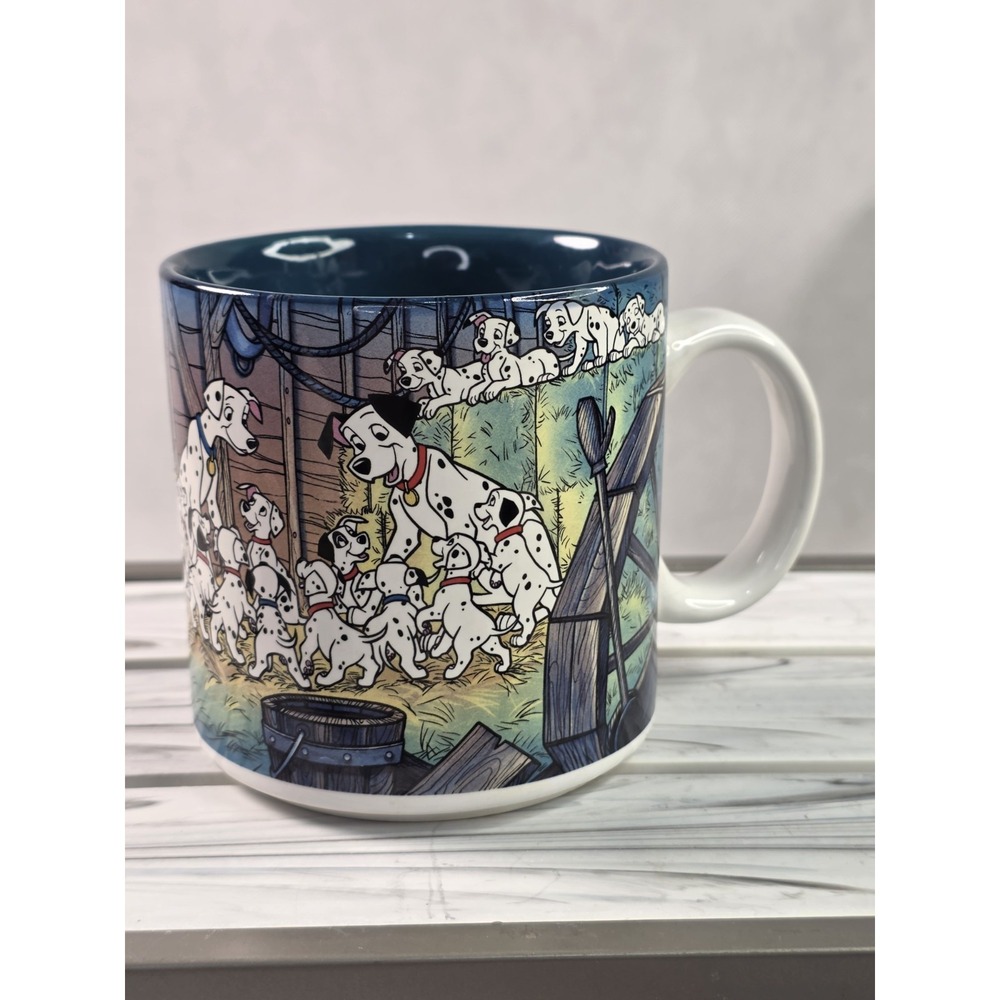 Vtg Disney 101 DALMATIANS Coffee Mug 10oz Ceramic Cup Collectible